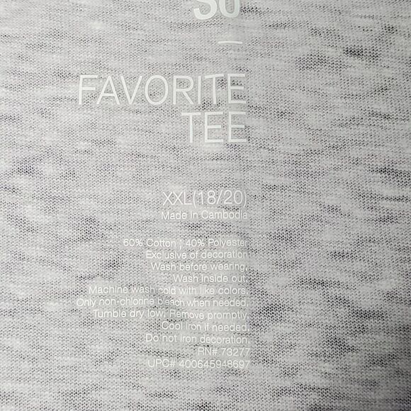 SO Favorite Tee Girls XXL (18/20) Purple Top - Picture 4 of 7